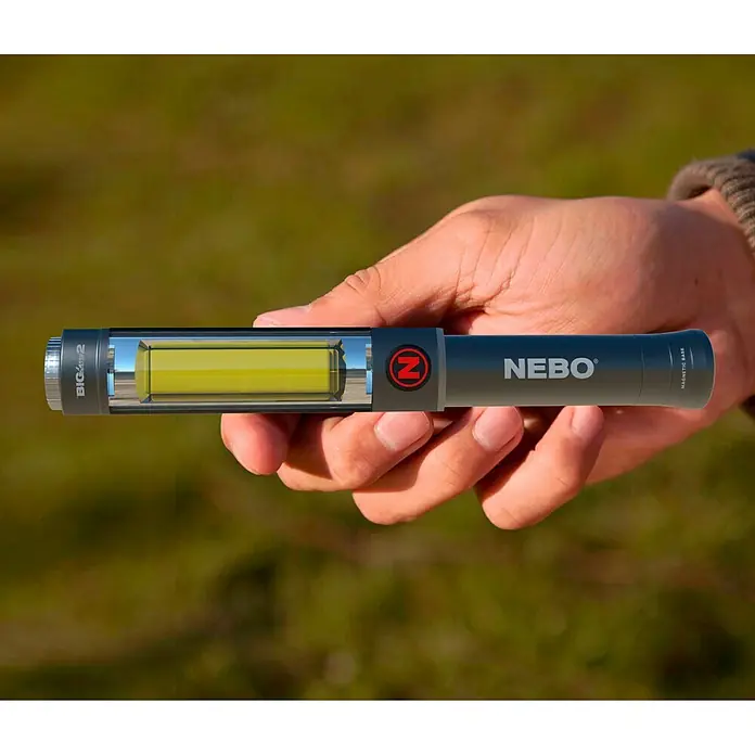 Nebo Tools Linterna LED Big Larry 2 - 40 lm - 500 lm, Aluminio, 2 h - 40 h