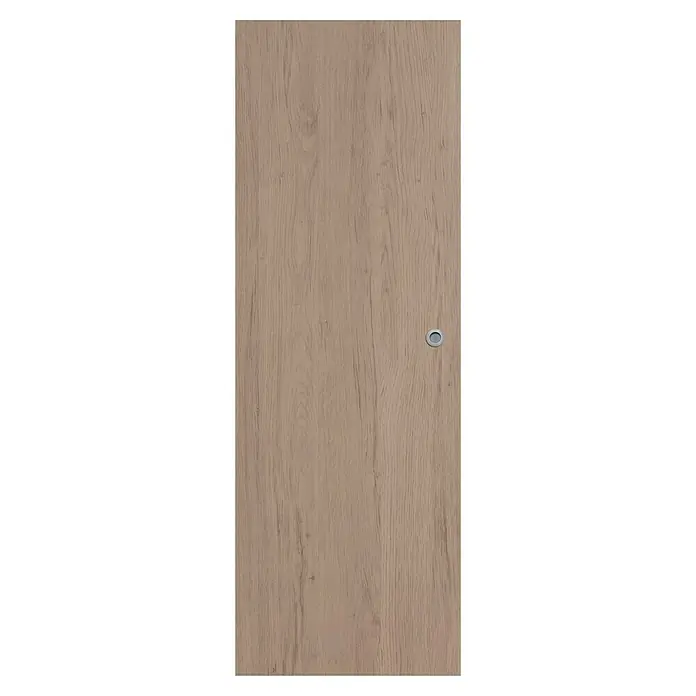 Solid Elements Puerta corredera de madera vinílica Toronto con uñero - 62,5 x 203 cm, Roble claro, Alveolar