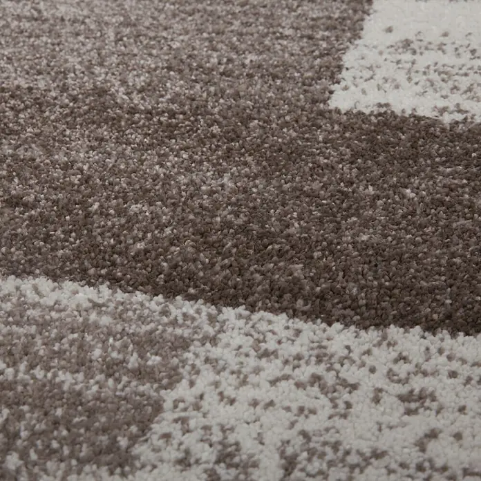 Kurzflorteppich 501 - Beige, 230 x 160 cm, 100 % Polypropylen (Flor) - Detailaufnahme