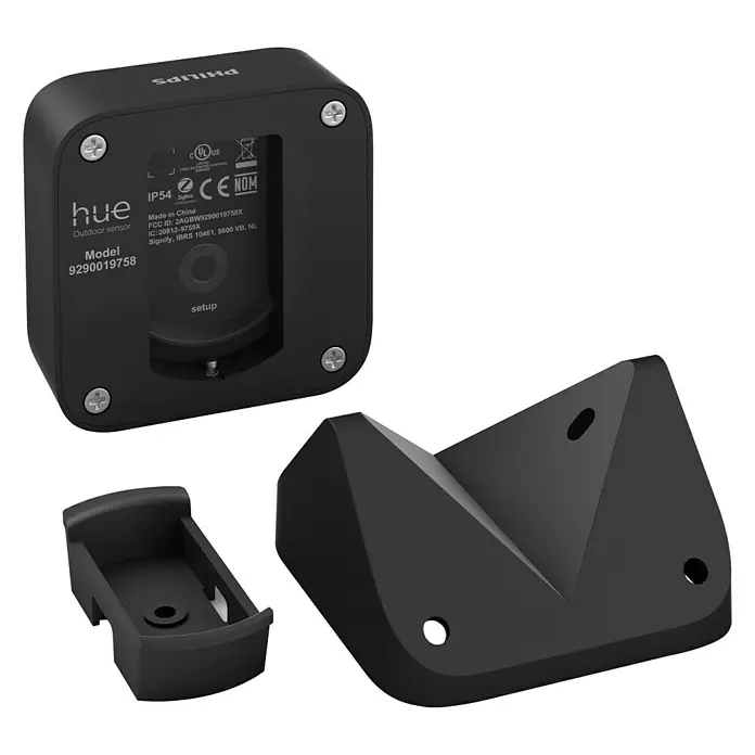 Philips Hue Bewegungsmelder Outdoor Sensor - Schwarz, Reichweite ca.: 12 m, Batteriebetrieben, 7,5 x 17,6 x 16,5 cm