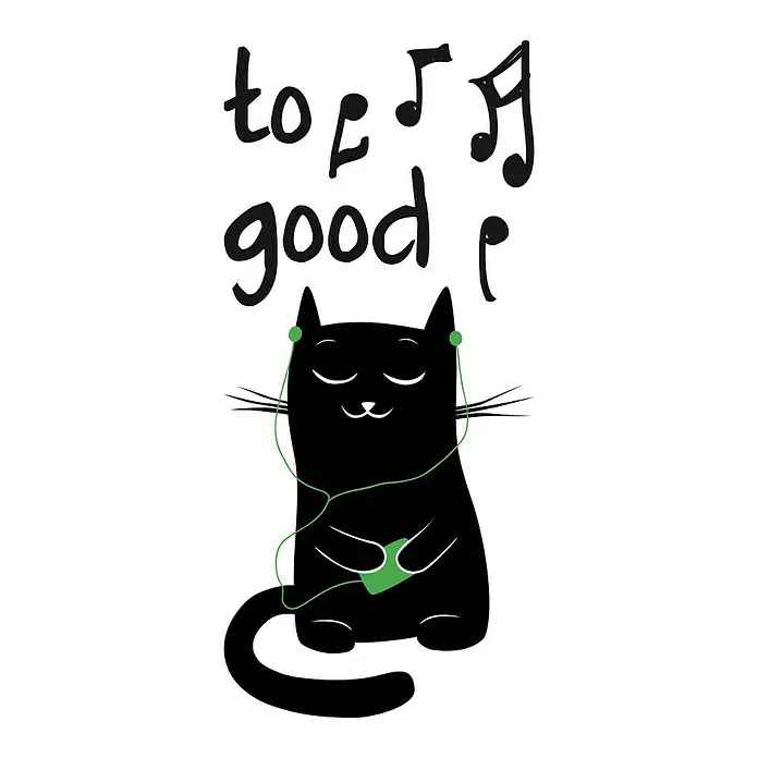 Adhesivos decorativos Gatos Music - Gatos, 15 x 34 cm