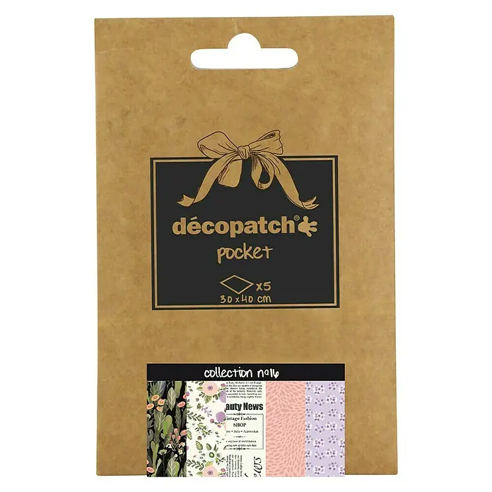 Décopatch Papel decorativo Pocket N16 - 40 x 30 cm, Papel