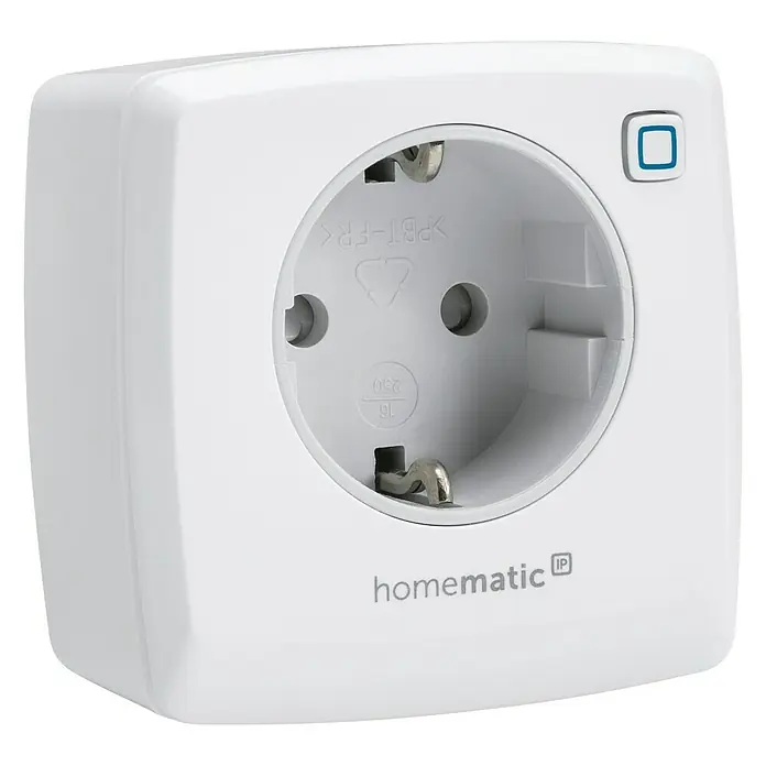 Homematic IP Funksteckdose Phasenabschnittdimmer - Weiß, 230 V/50 Hz - Rechte Seitenansicht
