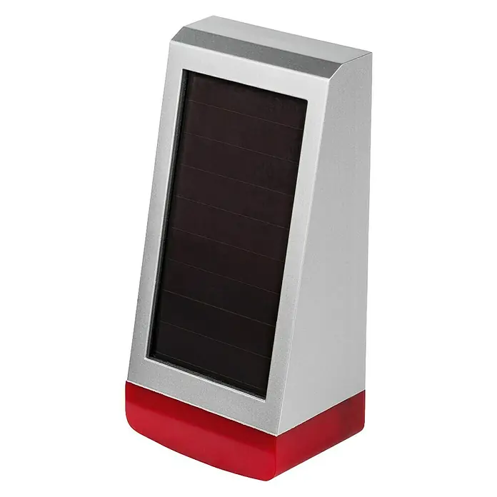 Homematic IP Alarmsirene HmIP-ASIR-O - Solarbetrieben, Alarmsignal: 100 dB, 8,7 x 11 x 23 cm - Linke Seitenansicht