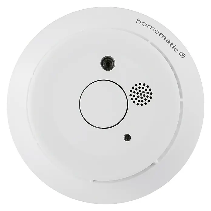 Homematic IP Funkrauchwarnmelder HmIP-SWSD - Batteriebetrieben, Ø x H: 11 x 4,5 cm - Vorderansicht