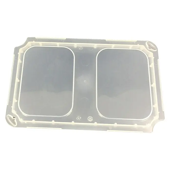 Surplus Systems Deckel 1/4 gekreuzt - Passend für: Surplus Systems Boxen-Einsatz, L x B x H: 277 x 179 x 15 mm, Transparent - Vorderansicht