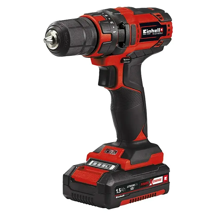 Bosch Akku-Bohrschrauber TC-CD 18/35 Li Kit - 18 V, 1,5 Ah, Leerlaufdrehzahl: 0 U/min - 550 U/min