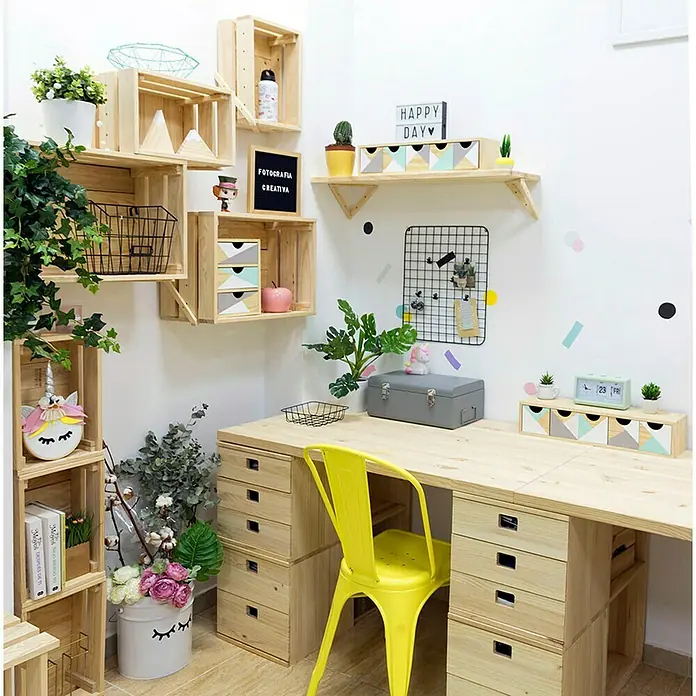 Astigarraga Home Box Holzkiste - L x B x H: 28 x 51,2 x 38,4 cm, Kiefernholz