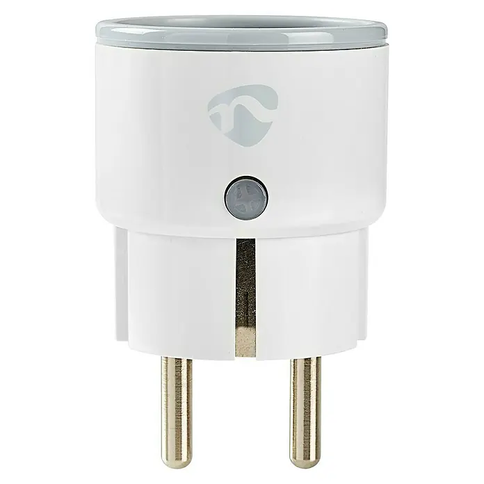 Nedis Smartlife WiFi-Schaltsteckdose - Weiß, Max. Anschlussleistung: 2.500 W, 100 - 240 V, 10 A - Vorderansicht