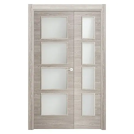 Puerta de doble hoja 1/2 Roble Finlandés