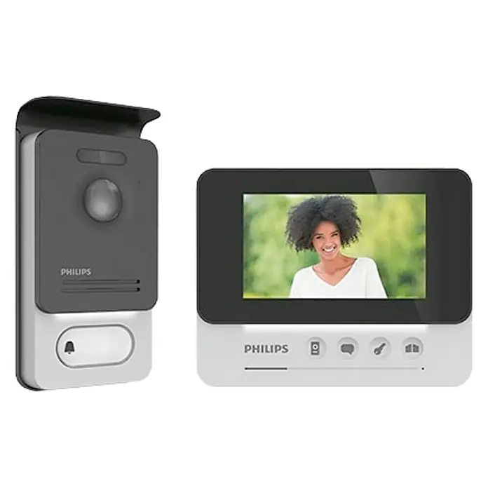 Philips WelcomeEye Farb-Video-Türsprechanlage - 2-Familienhaus, Bildschirmgröße: 4,3″