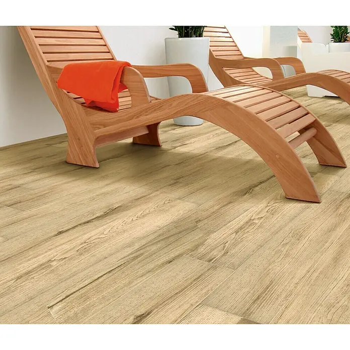 Pavimento porcelánico Rakau - 15 x 60 cm, Cilegio, Estilo madera
