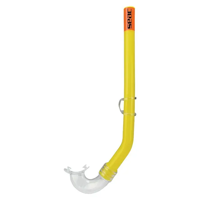 Seac Sub Tubo de buceo Piccolo - Apto para: Niños, Amarillo, Polietileno