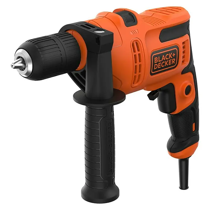 Black+Decker Taladro percutor BEH200 - 500 W, 0 r.p.m. - 2.900 r.p.m.