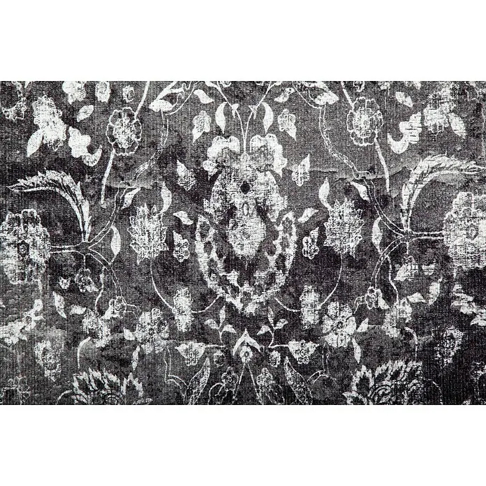 Kayoom Kurzflorteppich Vintage - Anthrazit, 290 x 200 cm, 100 % Polyacryl - Detailaufnahme