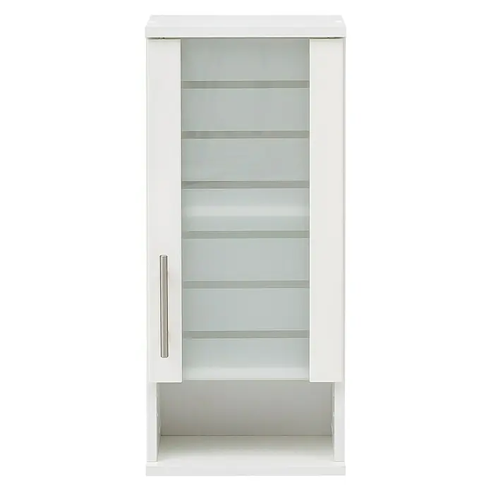 Schildmeyer Niko Oberschrank - 30 x 20,5 x 70,5 cm, Perlweiß - Vorderansicht