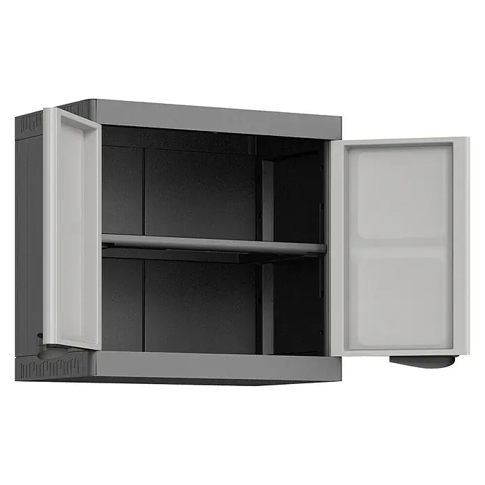 Regalux Systema Plastični viseći ormar - D x Š x V: 39 x 65 x 58 cm, Nosivost: 10 kg/polica - Pogled sprijeda