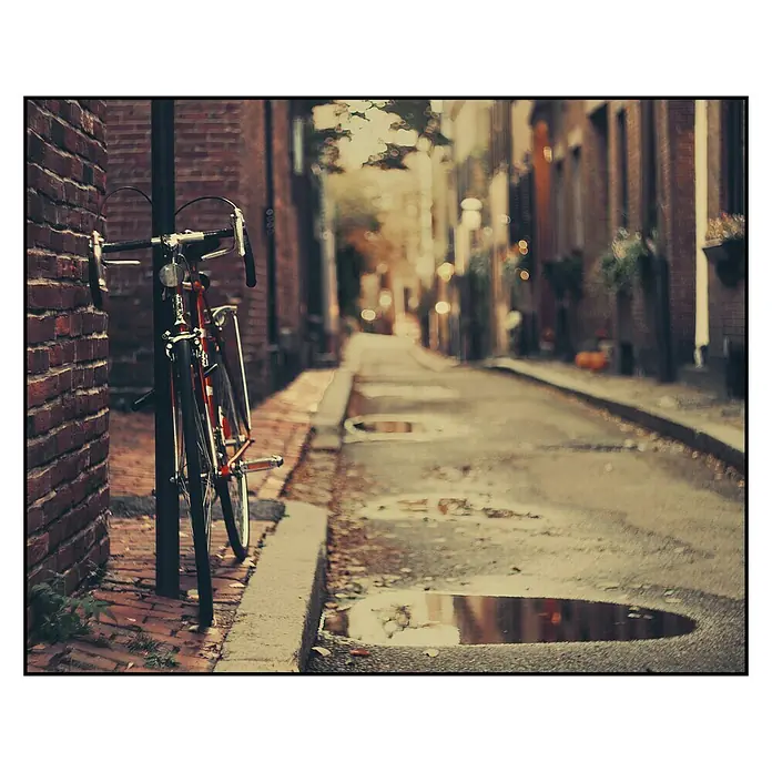 Cuadro Cycle and city - Bici en la ciudad, An x Al: 50 x 40 cm