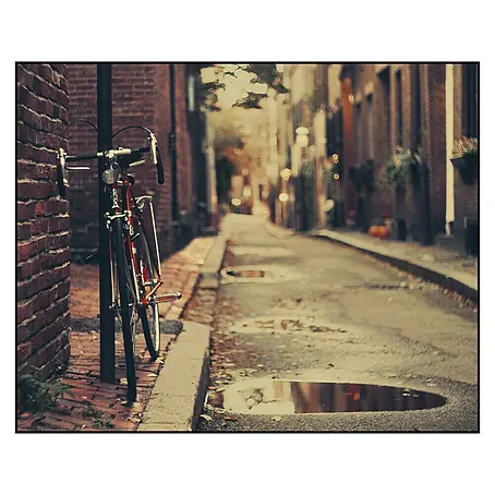 Cuadro de vidrio Bike and city