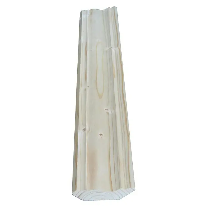 Cornisa barnizada - 240 cm x 45 mm x 20 mm, Madera de abeto