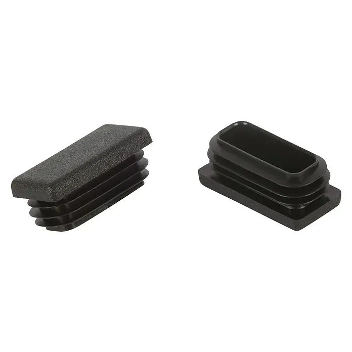 Čep za cijev - D x Š: 50 x 25 mm, Crne boje, Plastika - Detaljan prikaz