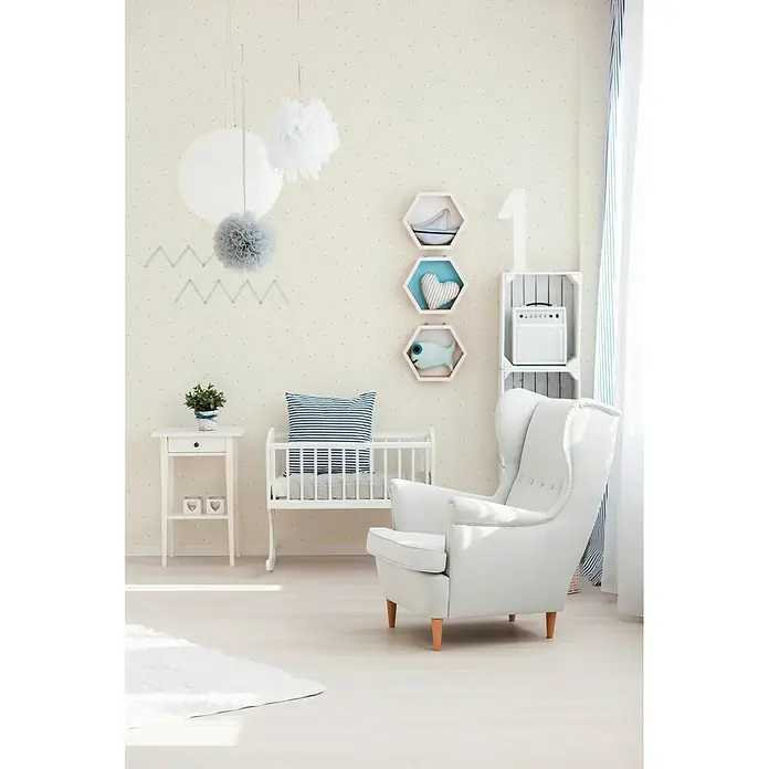 AS Creation Boys And Girls 6 Vliestapete Punkte - Creme, Grafisch, 10,05 x 0,53 m - Stimmungsaufnahme