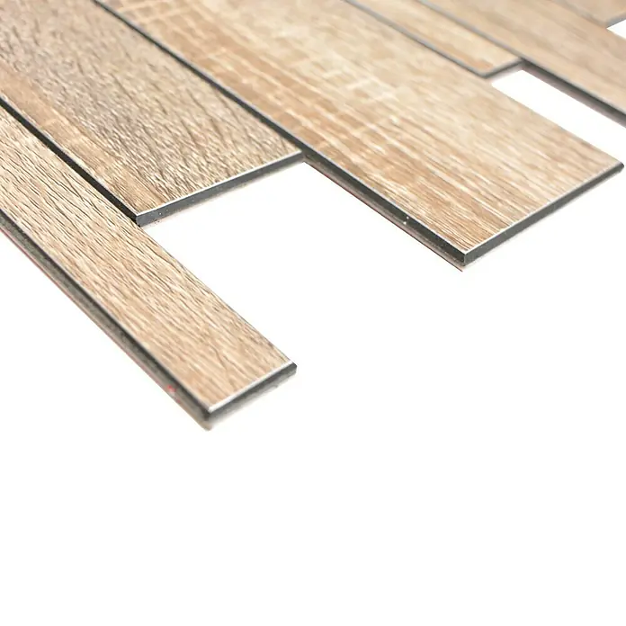 Selbstklebemosaik SAM 4GV57WGS - 30 x 30 cm, Metall, Grau - Detailaufnahme