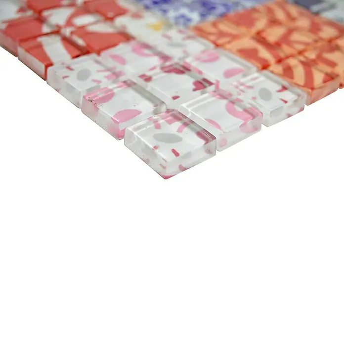 Mosaikfliese Quadrat Crystal XCM 8OP31 - 30 x 30 cm, Mehrfarbig, Glänzend