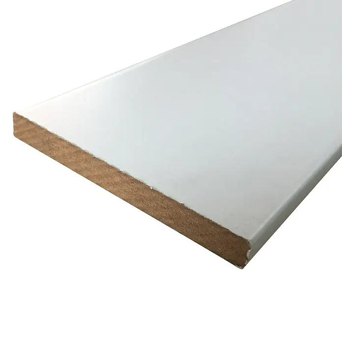 Rufete Tapeta de melamina Blanca - 90 x 2.230 mm, Blanco, 1 ud.