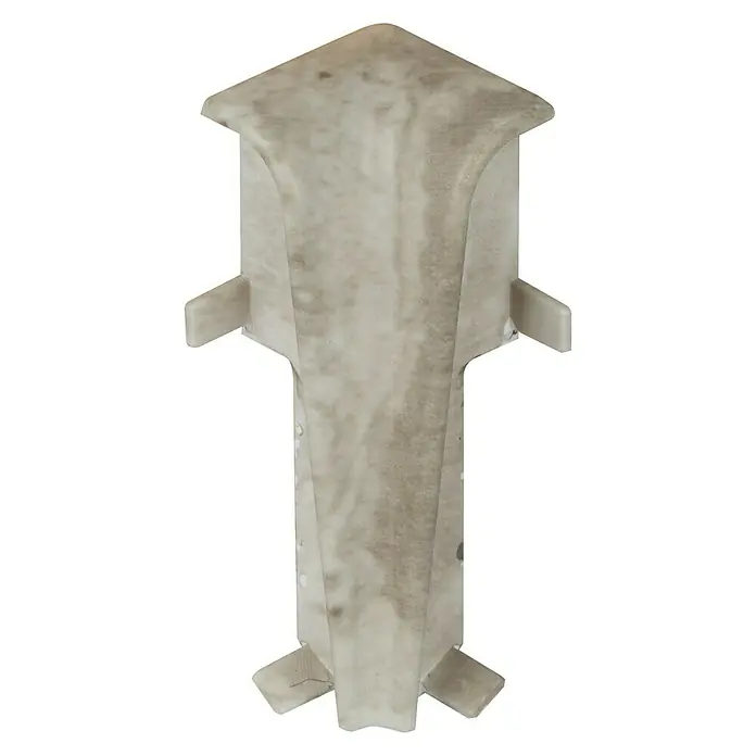 Egger Innenecke - Stein Weiß, 2 Stk., Passend für: Egger Sockelleisten 17 x 60 mm