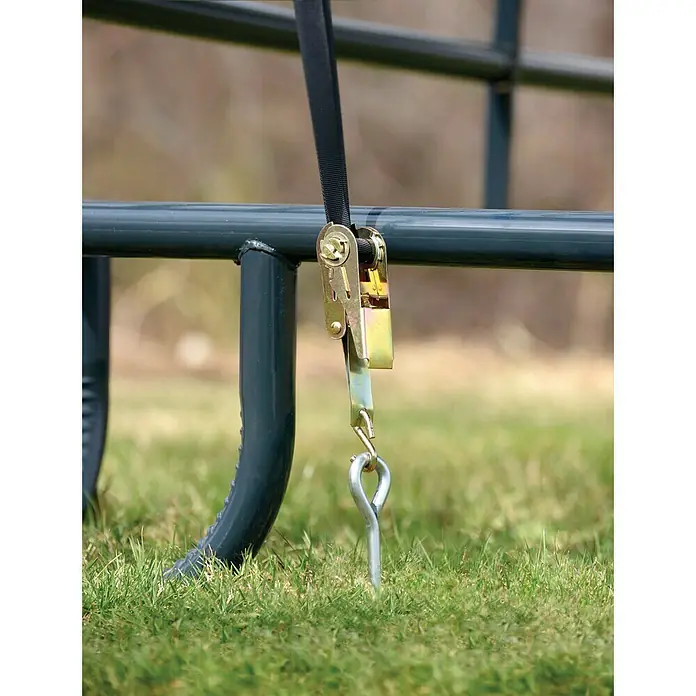 ShelterLogic Weidezelt - 370 x 370 x 160 cm, Stahl - Detailaufnahme