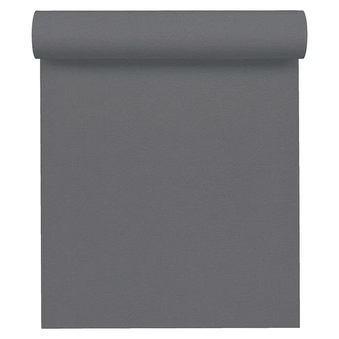 AS Creation Linen Style Vliestapete Changiert - Dunkelgrau, Uni, 10,05 x 0,53 m - Vorderansicht