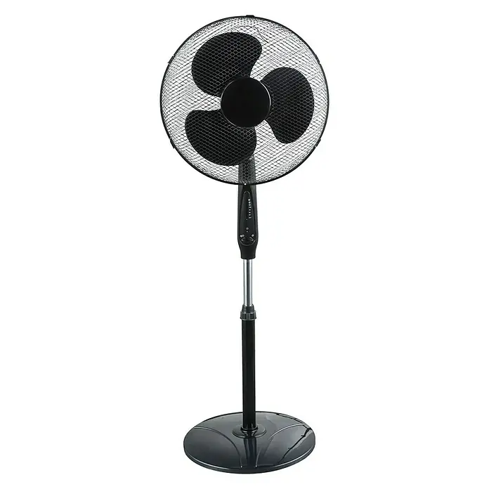 Proklima Standventilator - Schwarz, Durchmesser: 40 cm, Mit Fernbedienung, 2.070 m³/h
