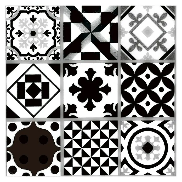 Cenefa Mimir - 20 x 20 cm, Negro
