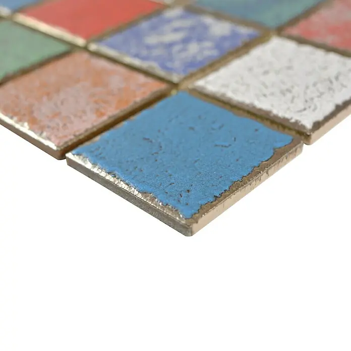 Mosaikfliese Quadrat Orient Color Mix CD CUBIS - 31,6 x 31,6 cm, Mehrfarbig, Matt