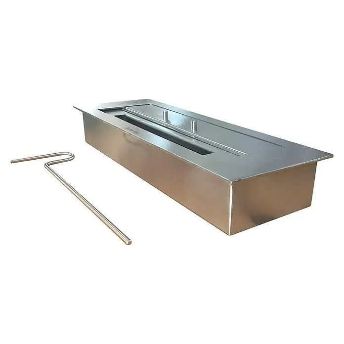 Purline Bloque de combustión F9645 - L x An x Al: 15 x 45 x 8 cm, Acero inoxidable