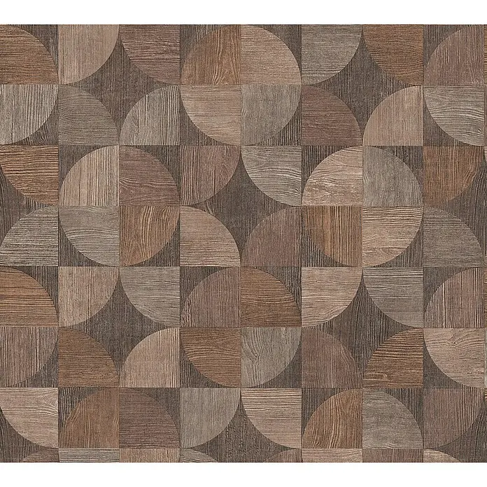 AS Creation Metropolitan Stories Vliestapete Holzdesign - Dunkelbraun, Holzoptik, 10,05 x 0,53 m - Detailaufnahme