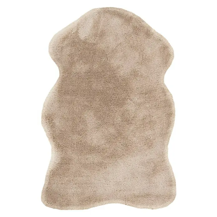 Kayoom Deko-Kunstfell Rabbit - Tieroptik, Elfenbein, 90 x 60 cm, 100 % Polyester - Ansicht von oben