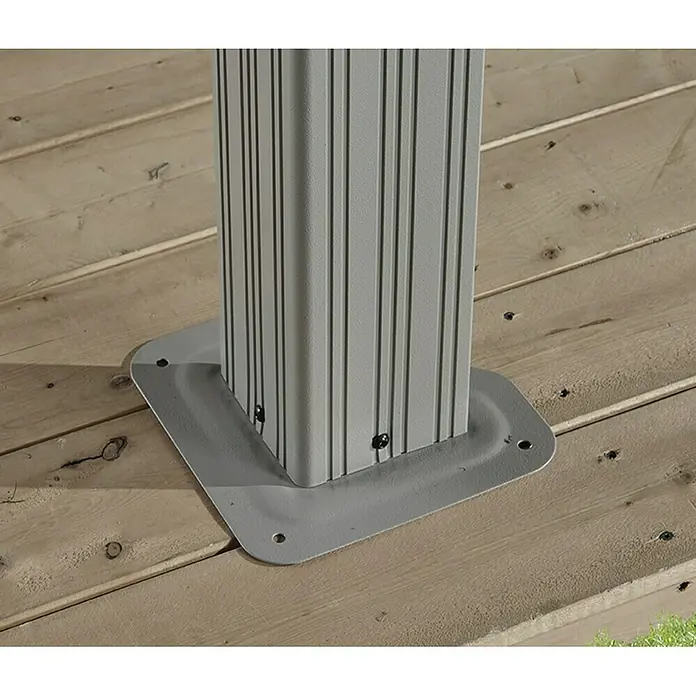 Sojag Pavillon Messina - L x B: 483 x 363 cm, Champagner, Walmdach - Detailaufnahme