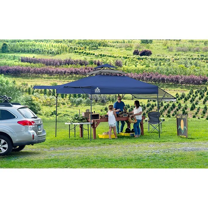 ShelterLogic Faltpavillon Quik Shade Summit - L x B x H: 300 x 300 x 300 cm, Blau - Stimmungsaufnahme