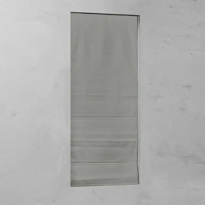 Raffrollo - B x H: 60 x 180 cm, Grau - Vorderansicht