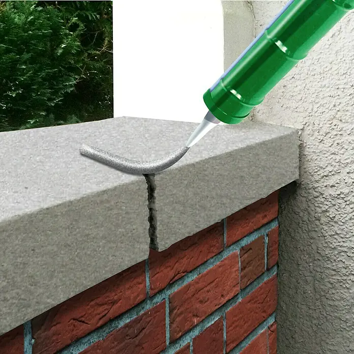 MEM Reparaturmörtel Fix&Fertig - Zementgrau, 300 ml - Anwendungsbeispiel