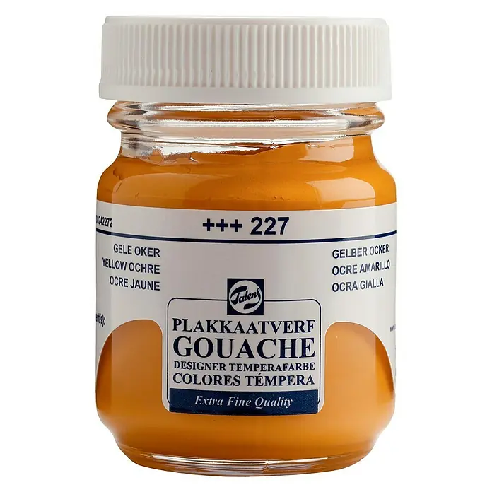 Talens Pintura gouache - Ocre Amarillo, 50 ml, Mate