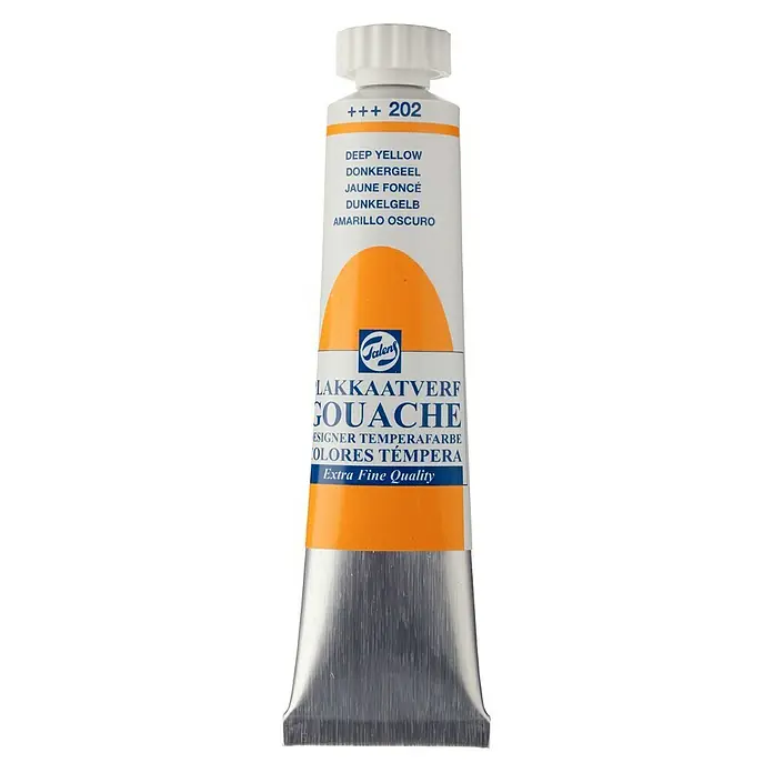 Talens Pintura gouache - Amarillo oscuro, 20 ml, Mate