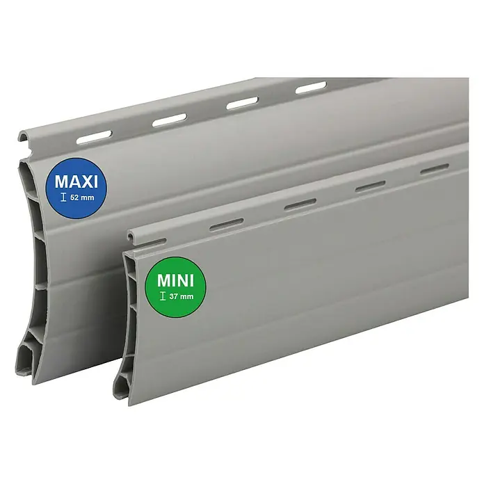 Schellenberg Rollladenprofil Maxi - L x H: 210 x 5,2 cm, Geeignet für: Rollladen-Maxi-Systeme, Grau