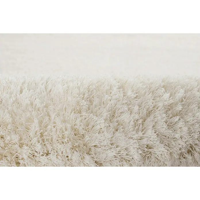 Alfombra Málaga Goldy - Blanco, 170 x 120 cm, 100% poliéster microfibra