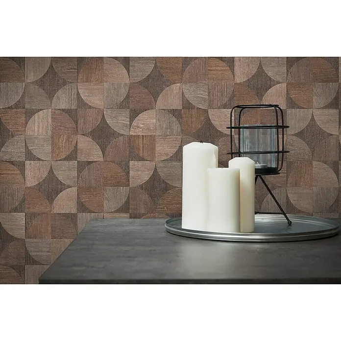 AS Creation Metropolitan Stories Vliestapete Holzdesign - Dunkelbraun, Holzoptik, 10,05 x 0,53 m - Stimmungsaufnahme