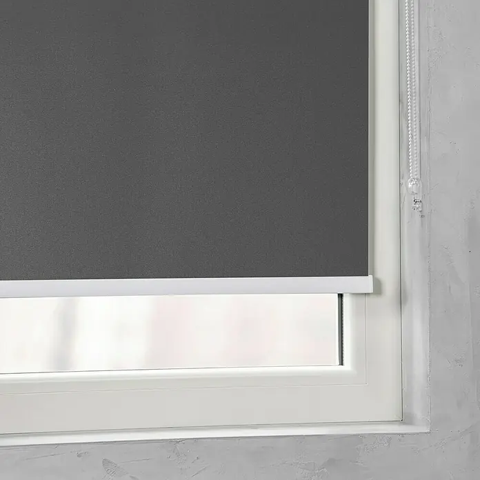Rollo mit Kassette - B x H: 120 x 175 cm, Grau - Detailaufnahme
