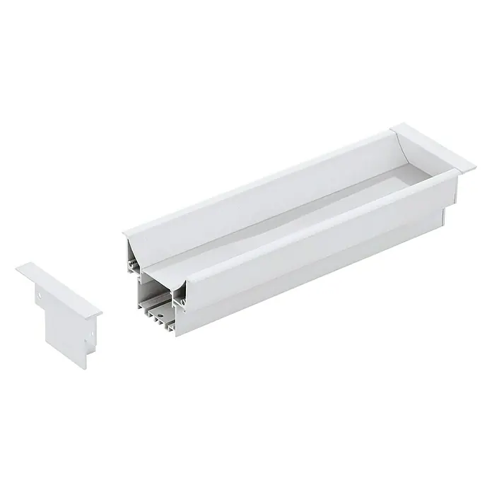 Eglo Profil Recessed Profile 3 - 100 x 6,5 x 4,5 cm, Weiß, Aluminium - Vorderansicht