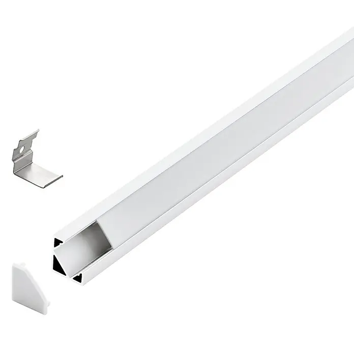 Eglo Profil Corner Profile 2 - 200 x 1,8 x 1,8 cm, Weiß, Aluminium - Vorderansicht